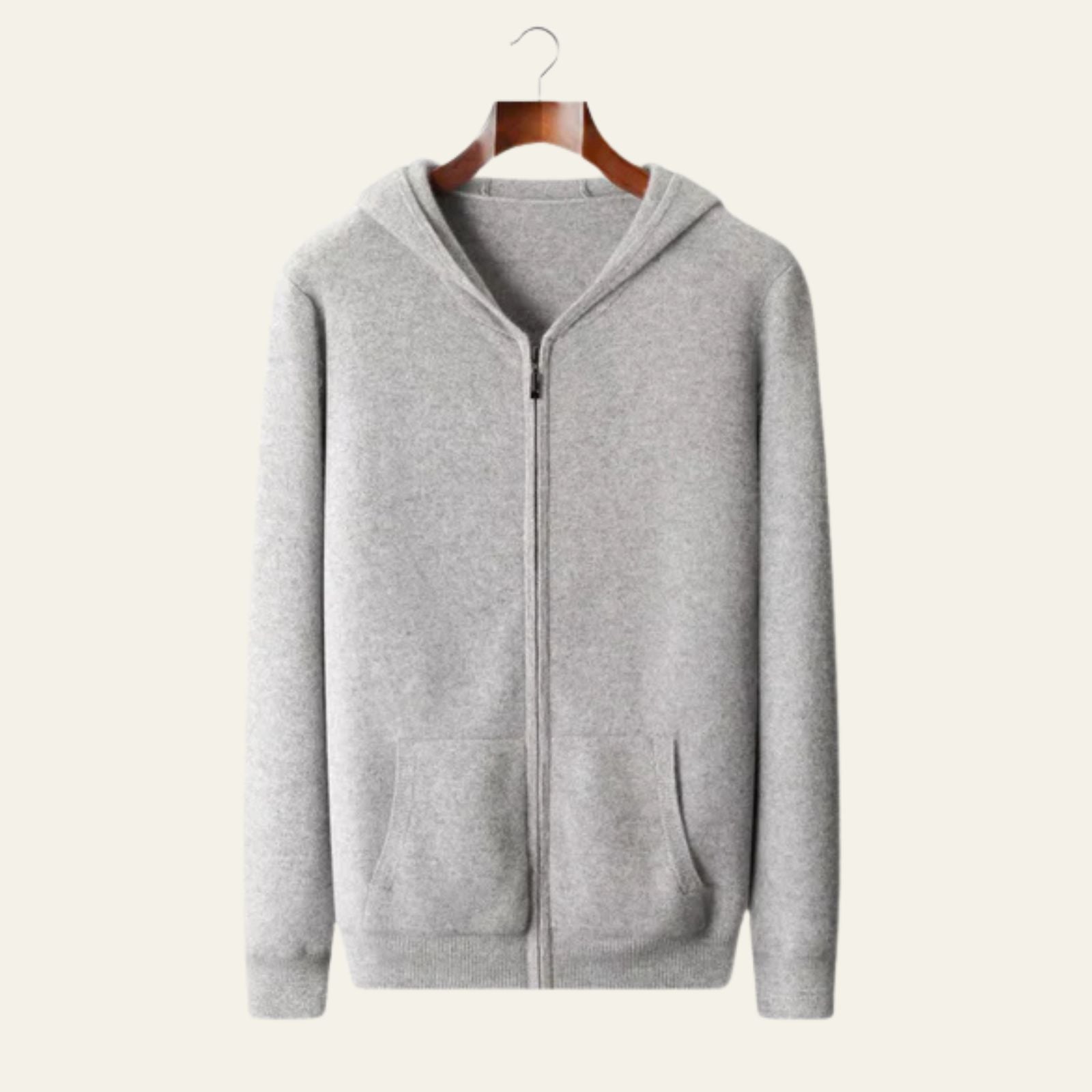 Men’s Merino Wool Zip Hoodie – Long Sleeve