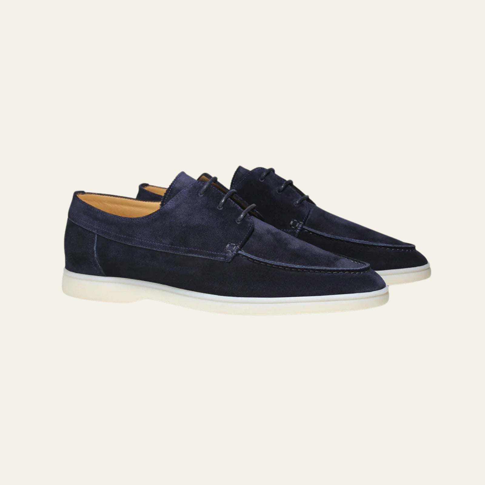 Men’s Boat Loafers | Navy Vegan Suede Slip-On Shoes