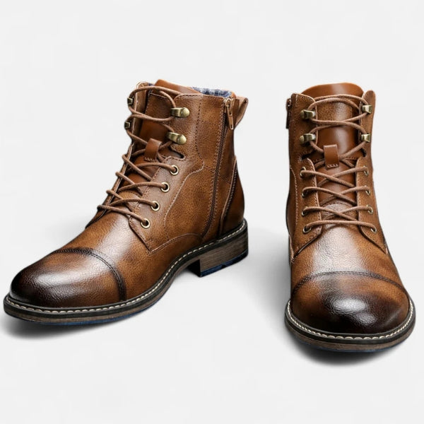 Men’s Lace-Up Boots | Vegan Leather Ankle Shoes