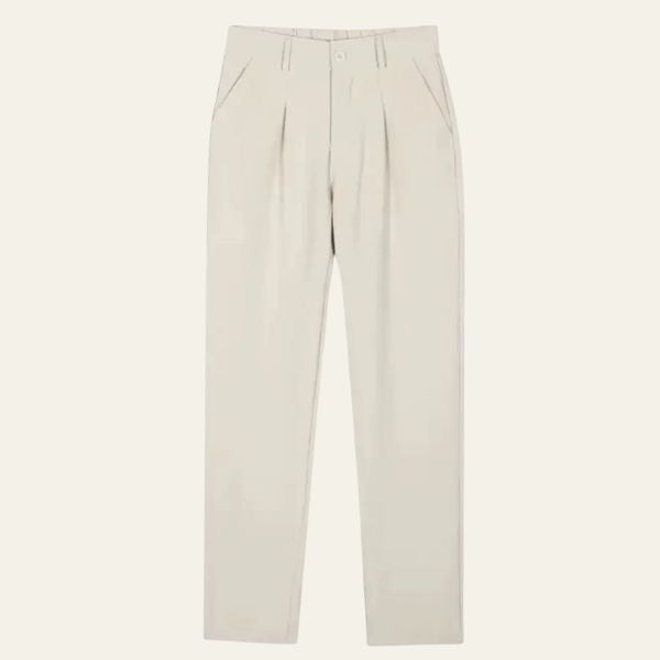 Men’s Slim-Fit Trousers | Straight-Leg Polyester Dress Pants