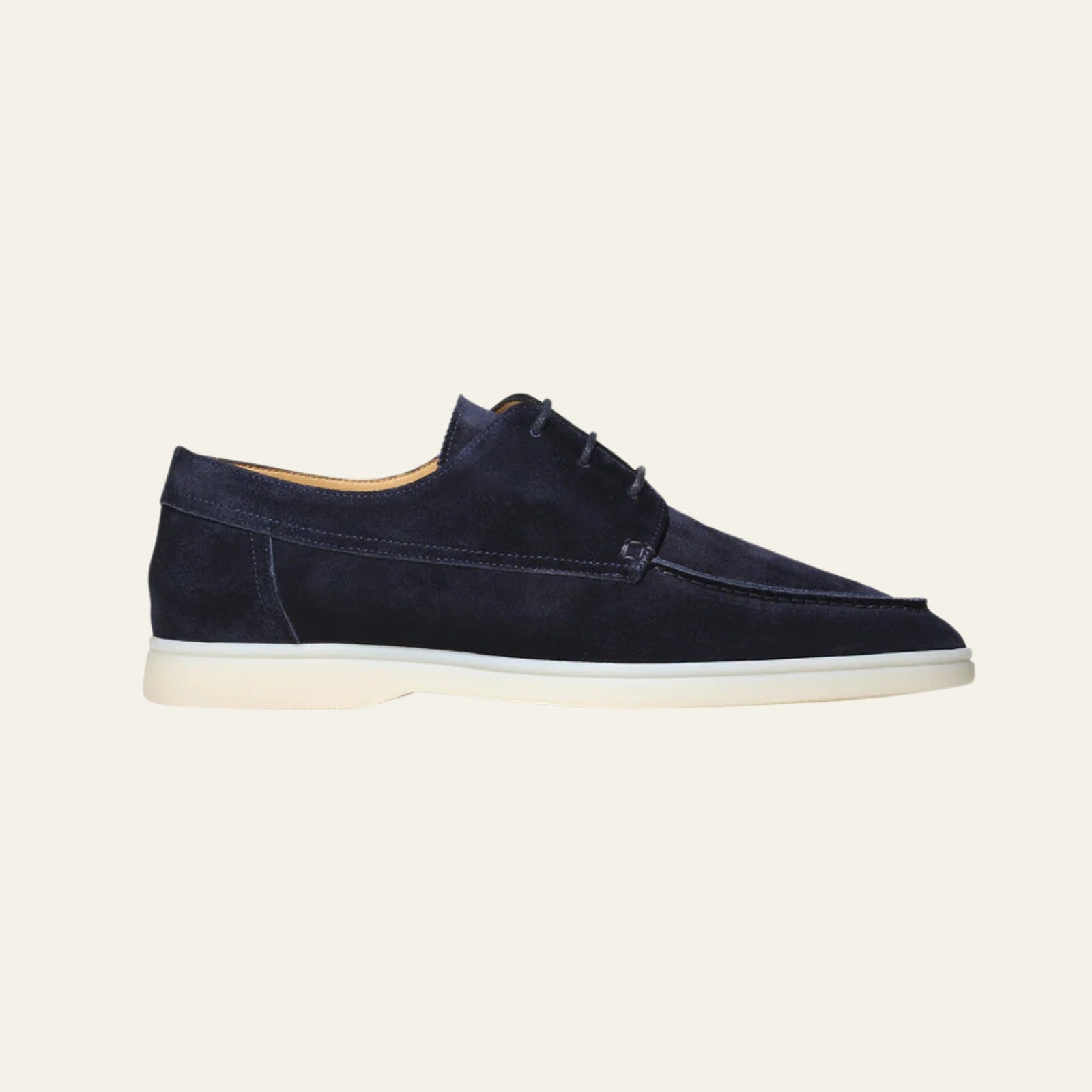 Men’s Boat Loafers | Navy Vegan Suede Slip-On Shoes