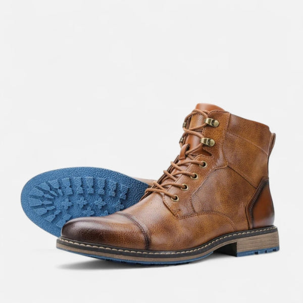 Men’s Lace-Up Boots | Vegan Leather Ankle Shoes