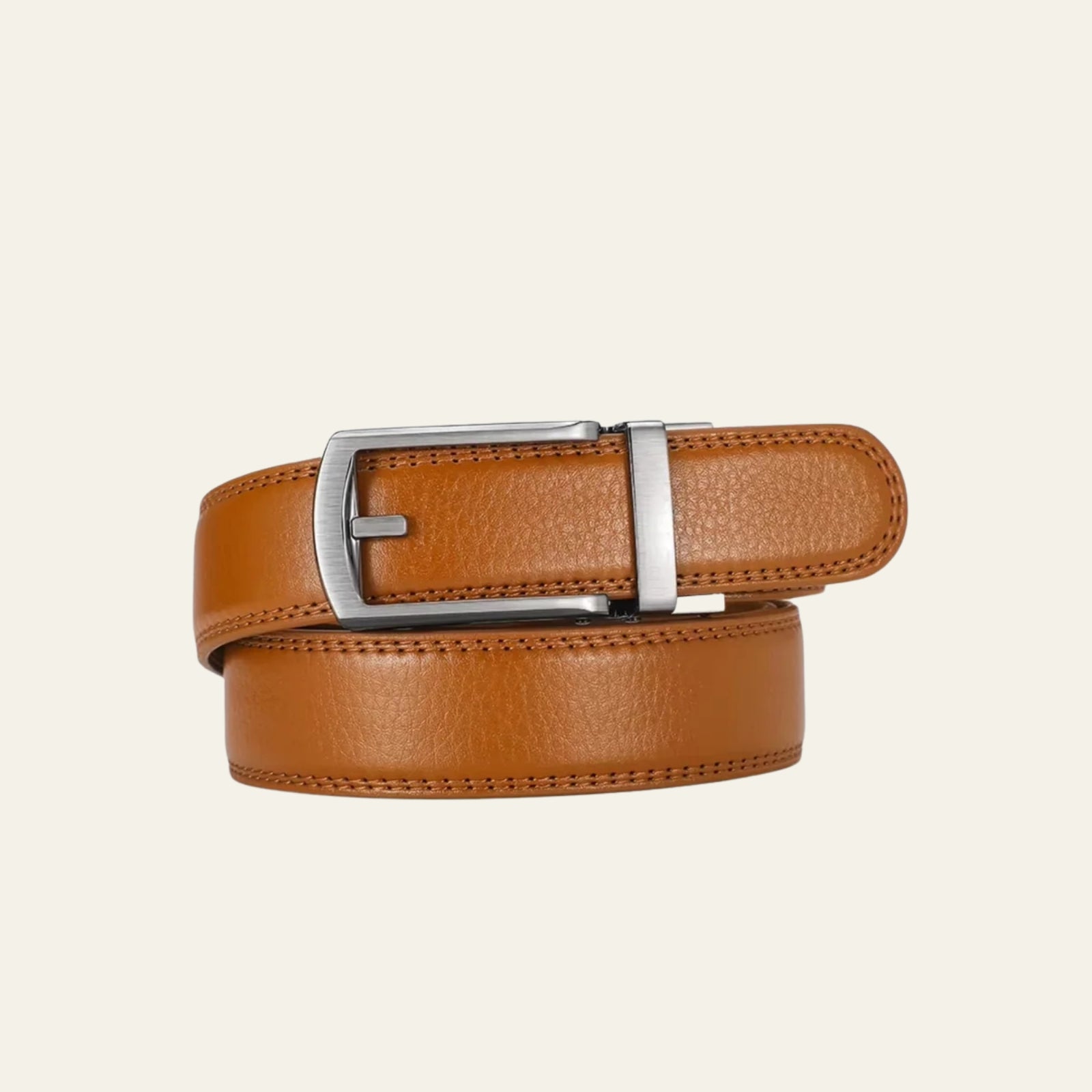 The Ashford Leather Belt golden-brown
