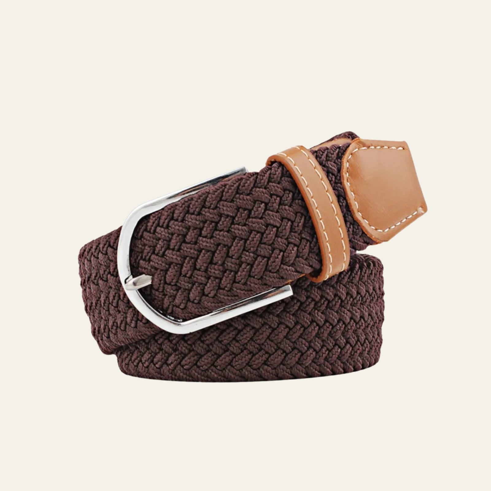 The Valencia Woven Belt Brown