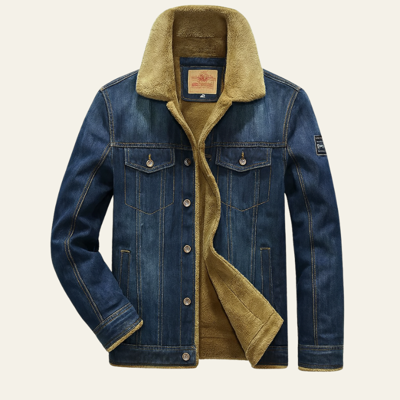 The Palermo Shearling Denim Jacket