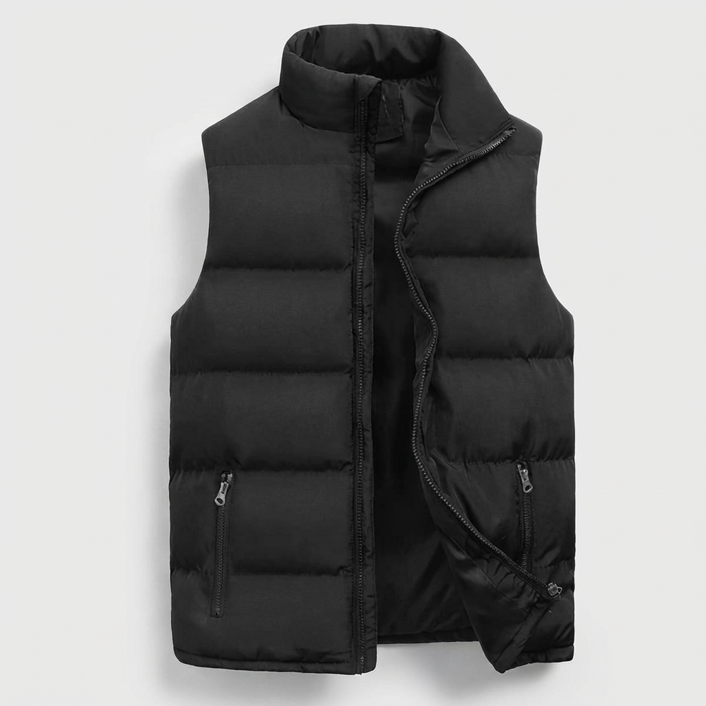 MEN’S VEST | QUILTED PUFFER | ZIP | RELAXED FIT