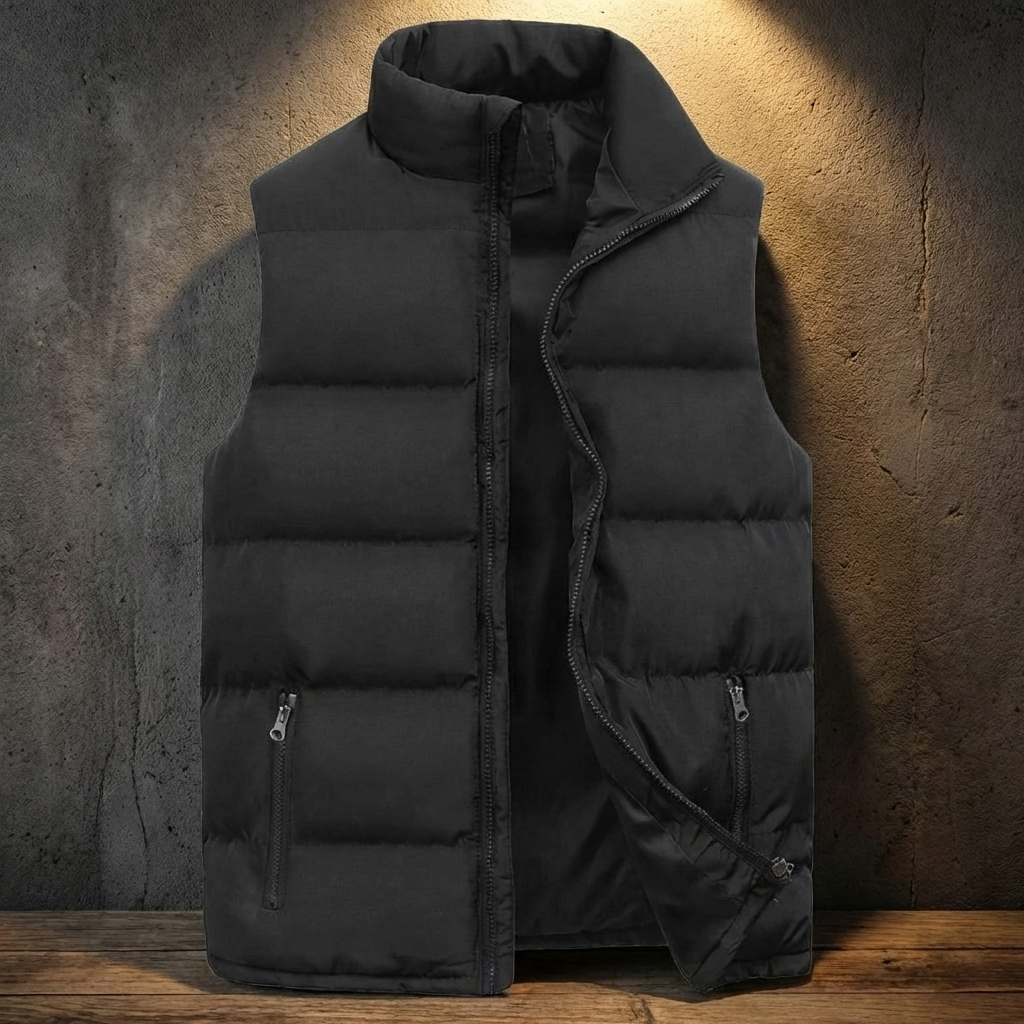 MEN’S VEST | QUILTED PUFFER | ZIP | RELAXED FIT