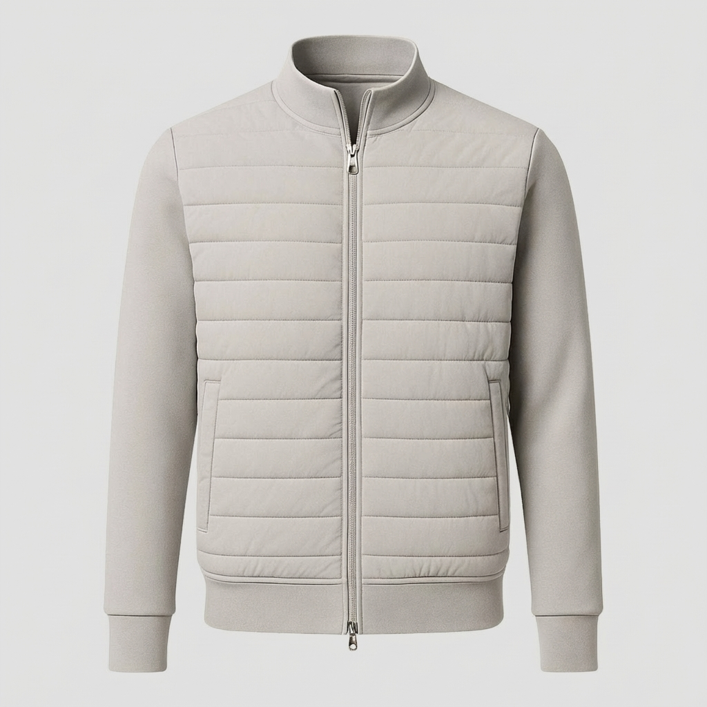 MEN’S JACKET | HYBRID PUFFER | JERSEY & WOVEN PANELS