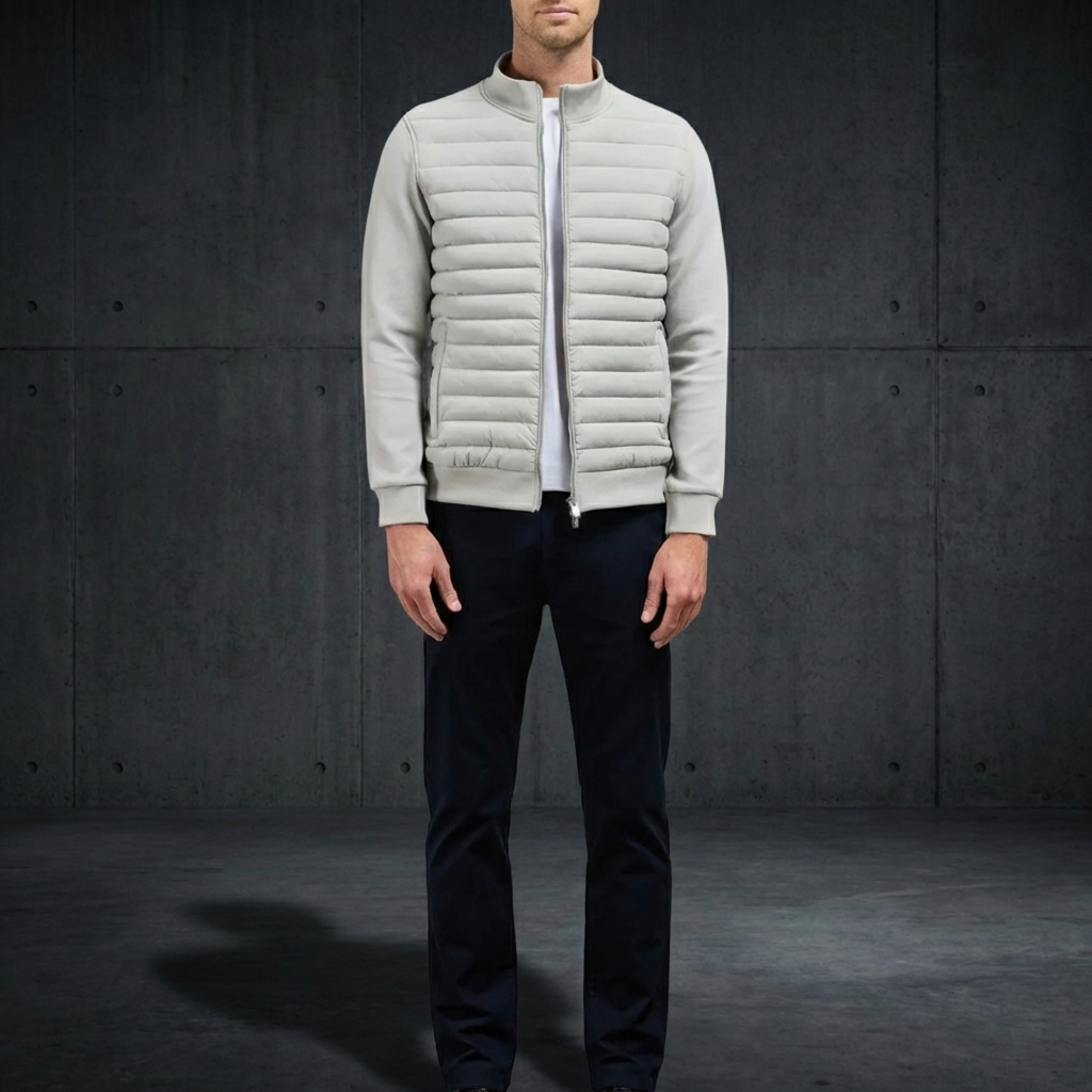 MEN’S JACKET | HYBRID PUFFER | JERSEY & WOVEN PANELS