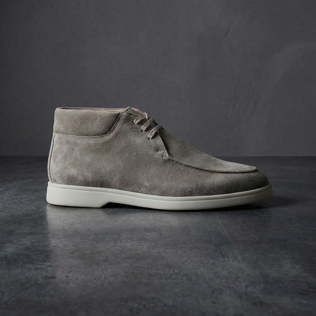MEN’S BOOTS | DESERT | VEGAN SUEDE | LIGHT GREY
