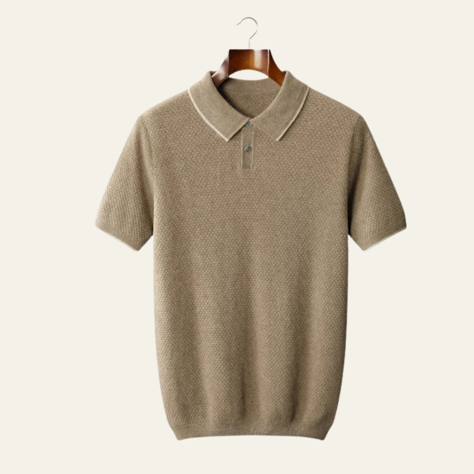 The Capri Cashmere Two-Tone Polo