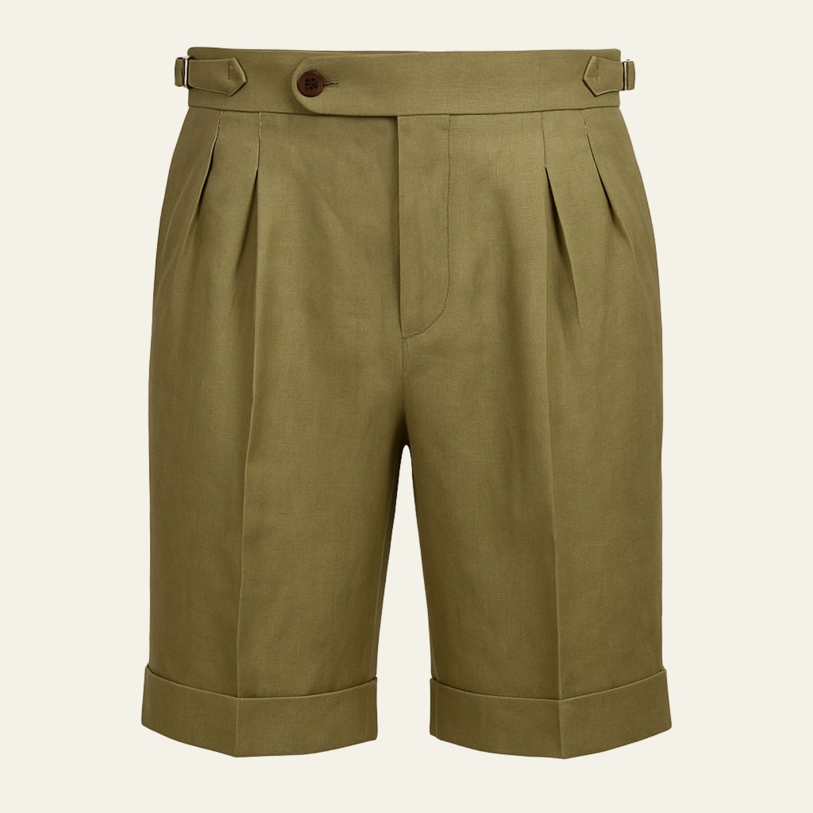 Men’s Linen-Blend Shorts | Straight-Leg Summer Pants