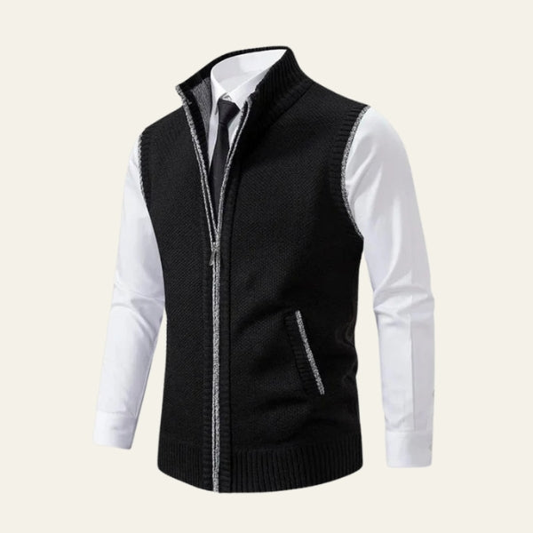 The Lucerne Wool Zip Vest