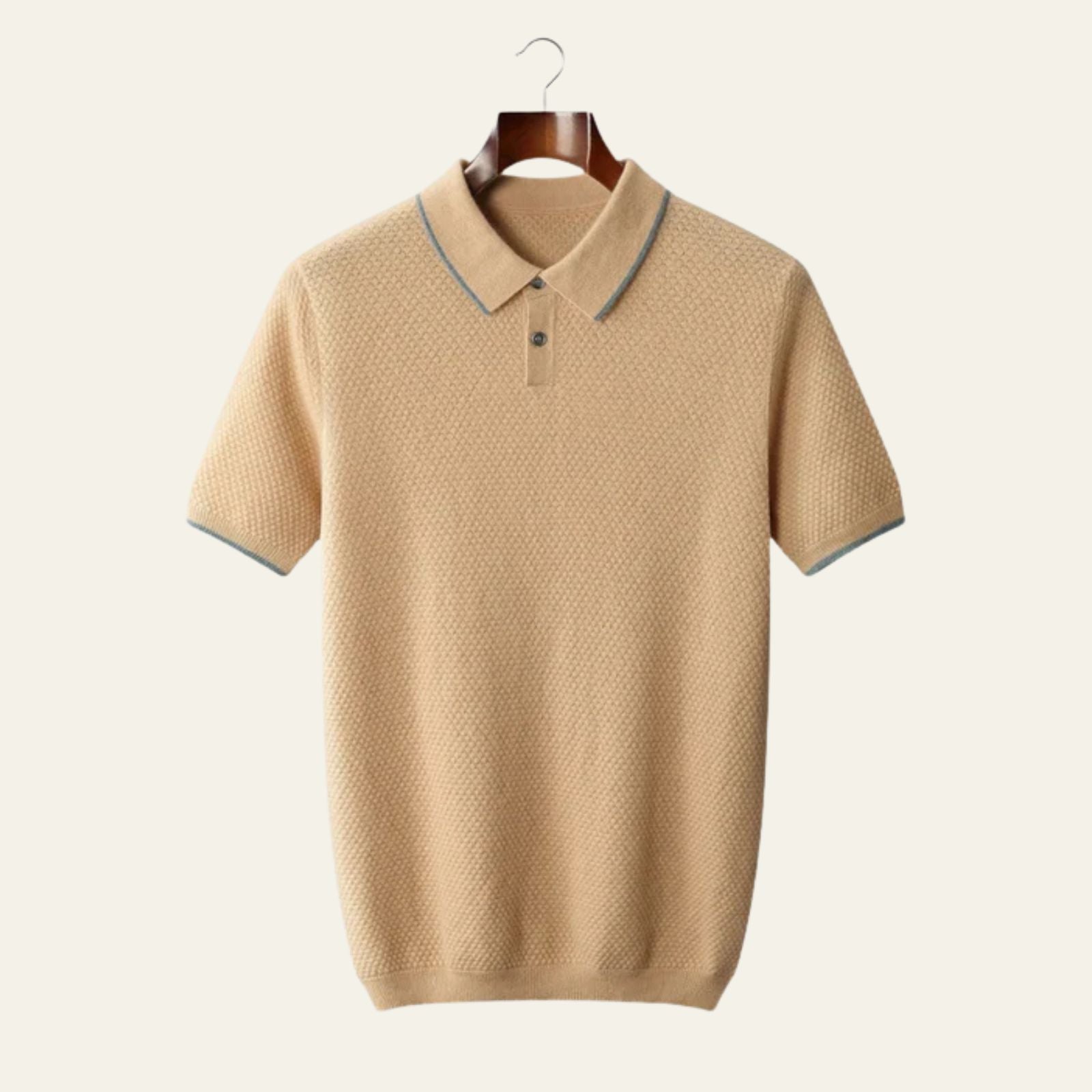 The Capri Cashmere Two-Tone Polo