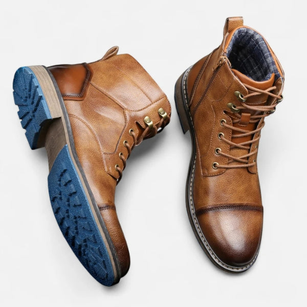 Men’s Lace-Up Boots | Vegan Leather Ankle Shoes