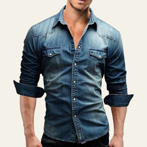 The Miami Snap-Front Denim Shirt