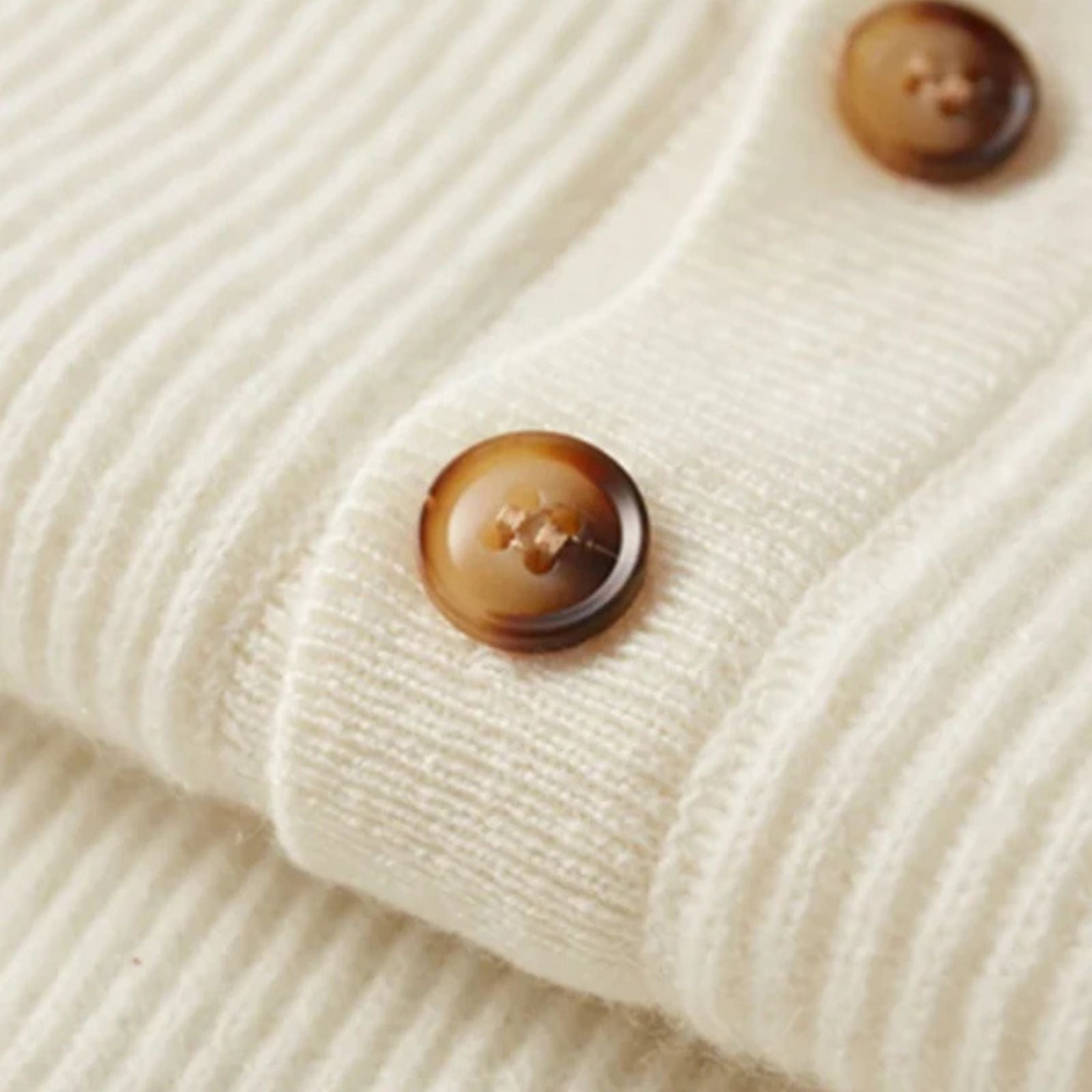 The Geneva Cashmere Button Sweater