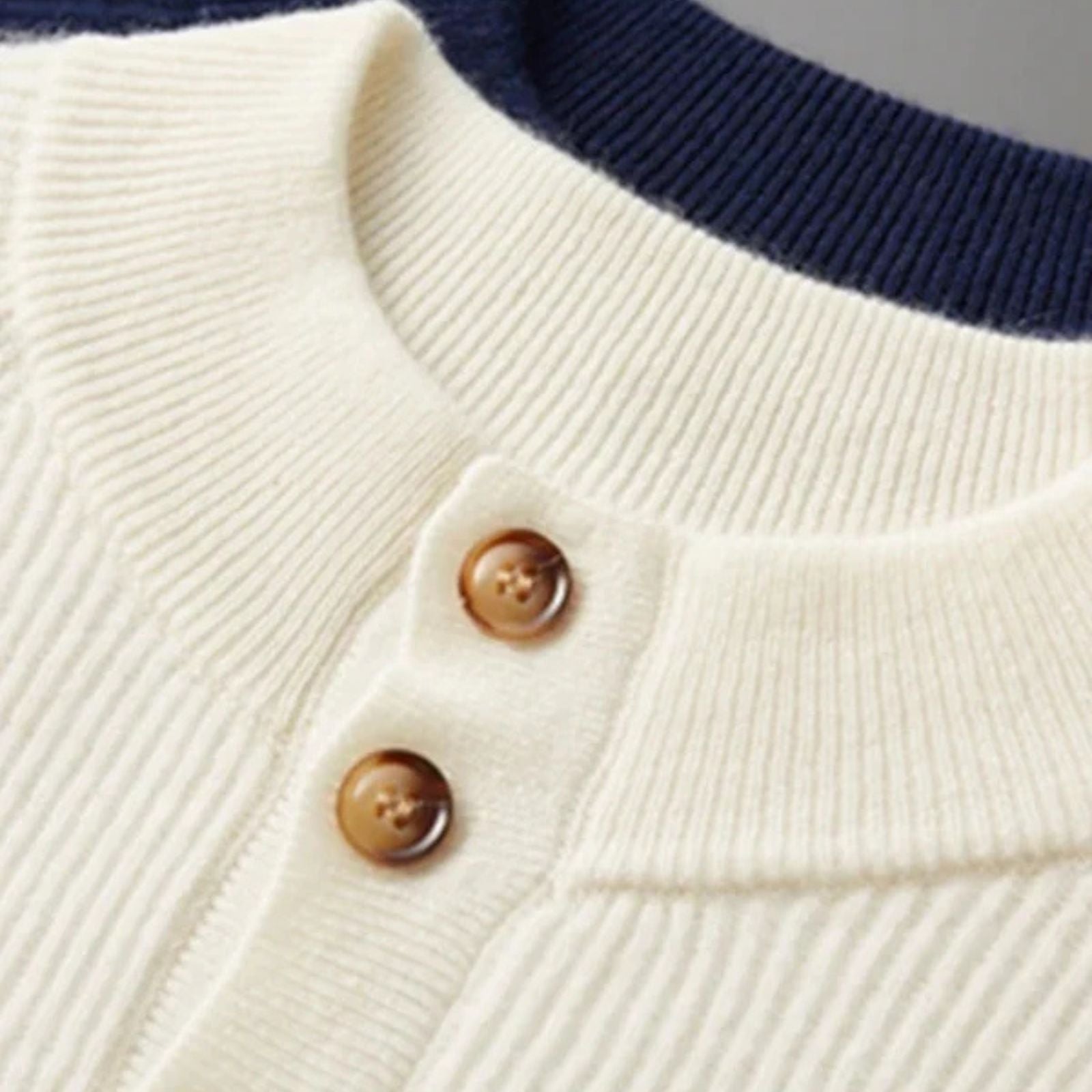 The Geneva Cashmere Button Sweater