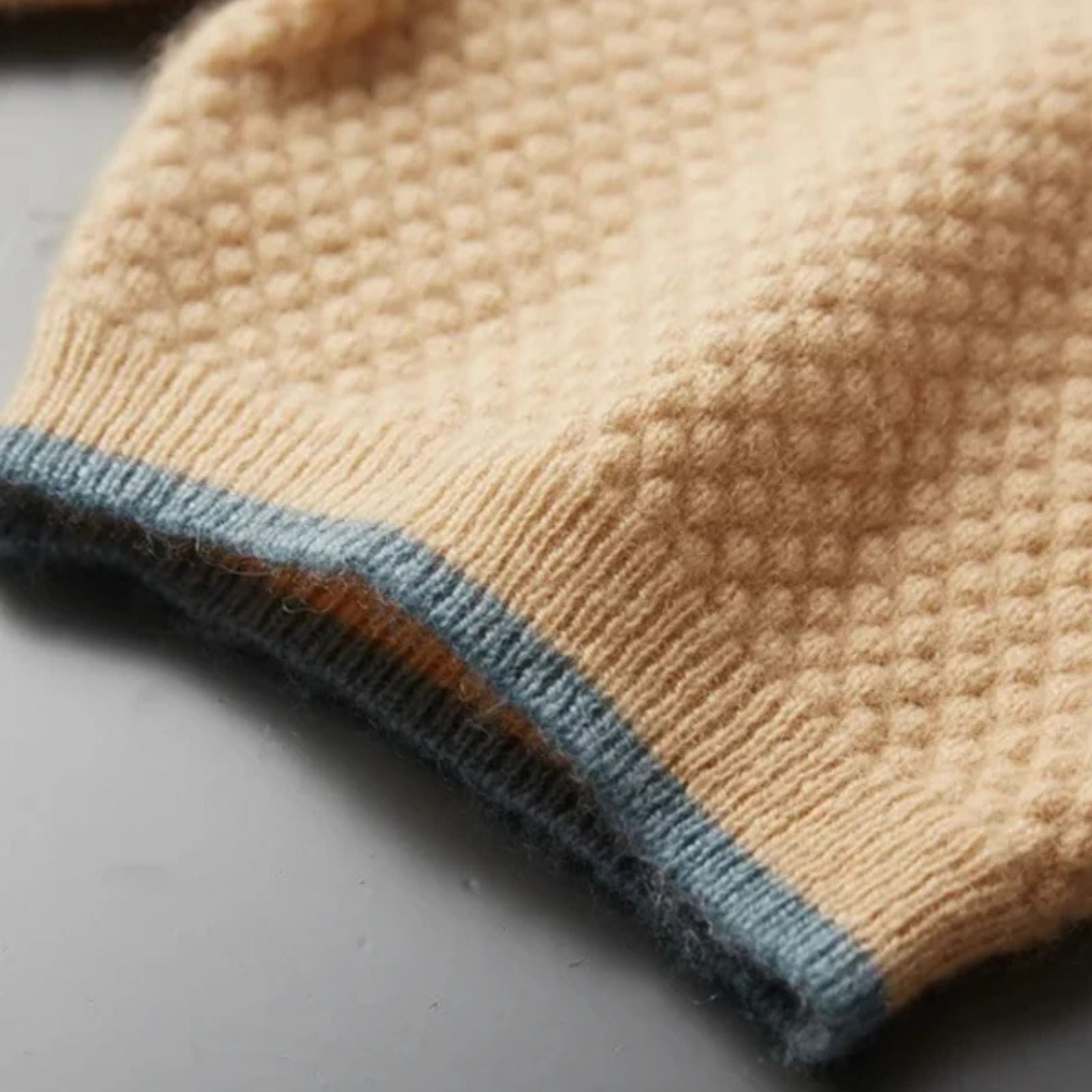 The Capri Cashmere Two-Tone Polo