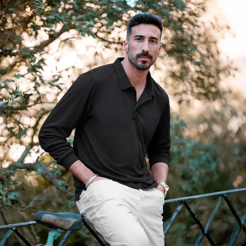 The Monteverde Long-Sleeve Performance Polo